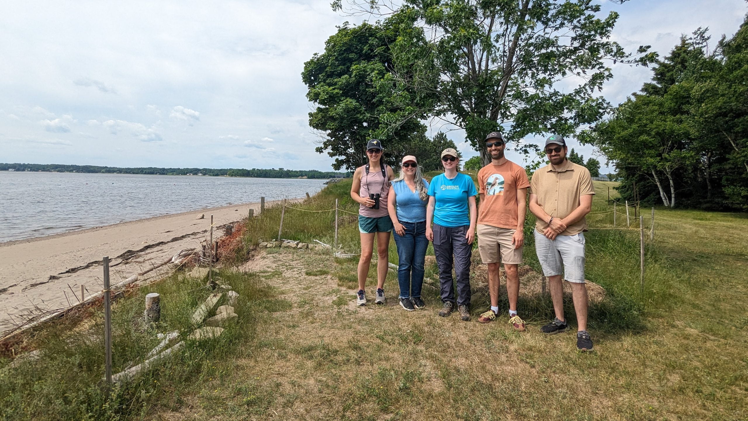 Staff at Youghall Beach